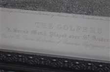 1850 'The Golfers: Grand Match Played Over St. Andrews Links' by Charles Lee Original Engraving - Rare!