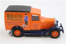 1994 Matchbox Miniature 1930 Model A Van With Colonel Golf Advertising And St. Mungo Golf On Front Doors