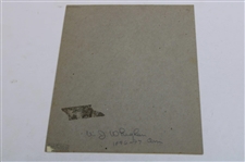 H. J. Whigham Photo Mounted on Board - 1896-97 US Amateur Champion