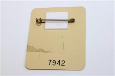 Jack Nicklaus Signed 1977 Memorial Tournament All Tournament Badge #7942 JSA ALOA