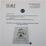 1955 Ryder Cup Golf Matches at Thunderbird Ranch & Country Club Official Program