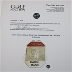 Carol Mann's Classic PGA Tour Media Badge/Clip - WGHoF Collection