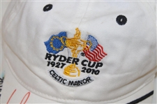 US Cap. Corey Pavin & Vice Cap. Tom Lehman Signed 2010 Ryder Cup Hat JSA ALOA