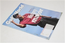 Tiger Woods Signed 2000 Golf World US Open Magazine JSA ALOA