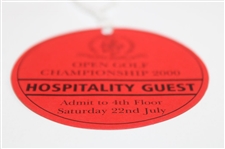 2000 The Open Championship St. Andrews Hotel Hospitality Guest Saturday Ticket w/String