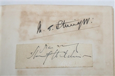1919 'Fifty Years of Golf' Book by Horace Hutchinson w/Cut Signature