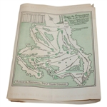 1946 Masters Tournament Complete Thursday, Friday, Saturday & Sunday Pairing Sheets - Seldom Seen