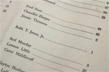 1946 Masters Tournament Complete Thursday, Friday, Saturday & Sunday Pairing Sheets - Seldom Seen