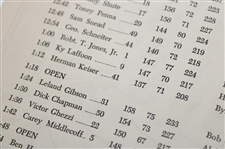 1946 Masters Tournament Complete Thursday, Friday, Saturday & Sunday Pairing Sheets - Seldom Seen