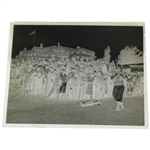 Original Champion Bobby Jones 1928 US Amateur at Brae Burn Country Club w/ Clubhouse Photo Glass Negative 4 x 5