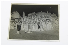 Original Champion Bobby Jones 1928 US Amateur at Brae Burn Country Club w/ Clubhouse Photo Glass Negative 4 x 5