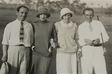 1926 Bobby Cruickshank 'Battle of the Sexes' with Cyril Walker and Two Ladies Players