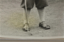 1929 Jimmy Johnston 'Defeats Francis Ouimet at Pebble Beach' Large Photo