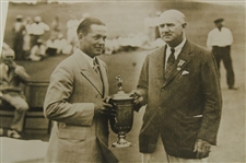 1930 Bobby Jones 'Trophy Presentation at US Open' Grand Slam Season Original Photo