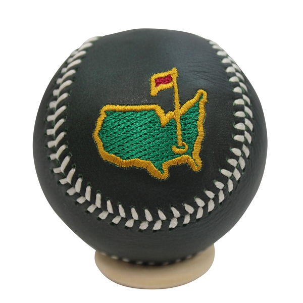Masters Embroidered Dk Pine Leather Baseball w/White Laces