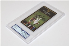 Tom Watson Signed 1981 Champions Of Golf The Masters Collection Card PSA Slabbed