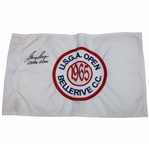 Gary Player Signed US Open at Bellerive CC Embroidered Flag Inscribed 'Grand Slam' JSA ALOA