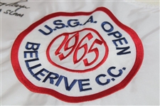 Gary Player Signed US Open at Bellerive CC Embroidered Flag Inscribed 'Grand Slam' JSA ALOA
