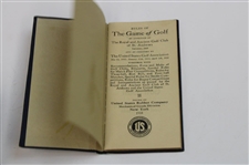 1918 USGA 'The Rules of Golf' Booklet as Approved by the R&A