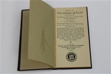 1918 USGA 'The Rules of Golf' Booklet as Approved by the R&A