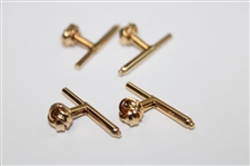 Paul Azinger's Colibri of London Gold Tone Cufflinks & Clips Set in Box