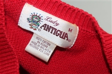 Ryder Cup at The Belfry Team USA Lady Antigua Red V-Neck Sweater - Paul Azinger Collection