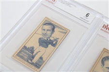 Six (6) 1949 Turf Cigarettes Sports Series Golf Cards BVG