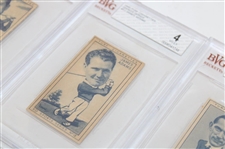 Six (6) 1949 Turf Cigarettes Sports Series Golf Cards BVG