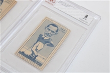 Six (6) 1949 Turf Cigarettes Sports Series Golf Cards BVG