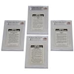 Four (4) 1979 Colgate Palmolive Famous Sporting Trophies Golf Cards BVG