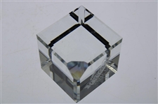 Undated State Farm Classic Glass Cube Paperweight - WGHoF Collection