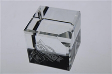 Undated State Farm Classic Glass Cube Paperweight - WGHoF Collection