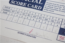 Sluman, Strange, Sutton & Seven (7) others Signed 1998 Buick Open Scorecards