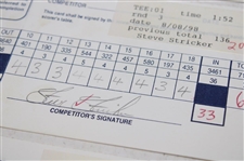 Sluman, Strange, Sutton & Seven (7) others Signed 1998 Buick Open Scorecards
