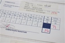 Sluman, Strange, Sutton & Seven (7) others Signed 1998 Buick Open Scorecards