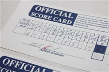 Sluman, Strange, Sutton & Seven (7) others Signed 1998 Buick Open Scorecards
