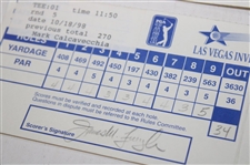Calcavecchia, Tway, Stadler & Seven (7) others Signed 1998 Las Vegas Invitational Scorecards