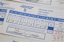 Calcavecchia, Tway, Stadler & Seven (7) others Signed 1998 Las Vegas Invitational Scorecards