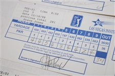 Calcavecchia, Tway, Stadler & Seven (7) others Signed 1998 Las Vegas Invitational Scorecards