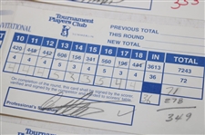 Calcavecchia, Tway, Stadler & Seven (7) others Signed 1998 Las Vegas Invitational Scorecards