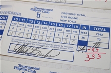 Calcavecchia, Tway, Stadler & Seven (7) others Signed 1998 Las Vegas Invitational Scorecards