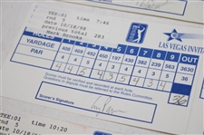 Calcavecchia, Tway, Stadler & Seven (7) others Signed 1998 Las Vegas Invitational Scorecards