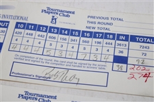 Calcavecchia, Tway, Stadler & Seven (7) others Signed 1998 Las Vegas Invitational Scorecards