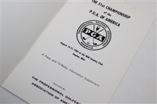 1969 & 1970 PGA Championship Press/Radio/TV Booklets -  NCR & Southern Hills - Floyd & Stockton Winners