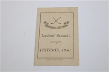 Four (4) 1950's Fixtures Booklets - Rathmore, Porstewart, Ballycastle & Castlerock