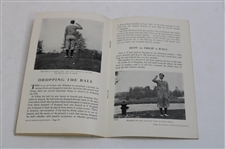 1929 'Johnny Farrell On Golf Sportsmanship' Booklet