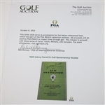 1929 'Johnny Farrell On Golf Sportsmanship' Booklet