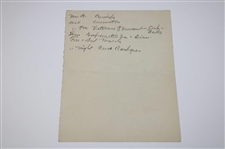 1931 Ryder Cup Team Matches at Scioto Country Club Dinner Invitation