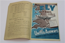 1935 English Golf Union Intl. Matches at Royal Lytham Wednesday Order of Play Program