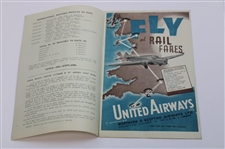 1935 English Golf Union Intl. Matches at Royal Lytham Thursday Order of Play Program